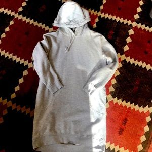 H&M. Thick, cozy sweatshirt material tunic/mini dress. Hi lo hem. Super cute!